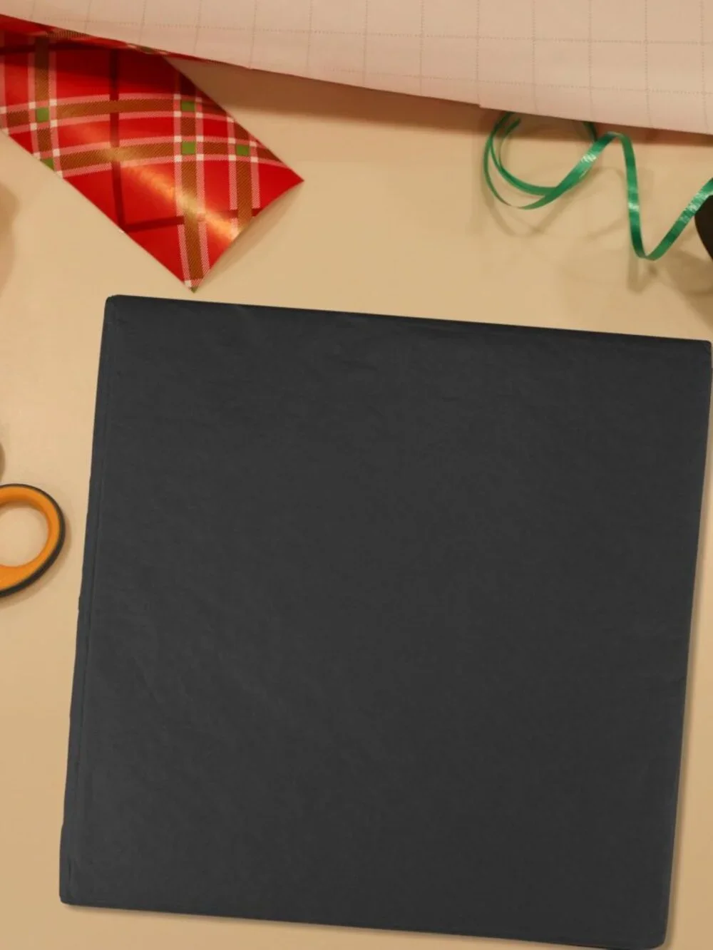 Iconikal 60-Sheet Gift Wrap Tissue Paper 20x20-Inch (Black) Premium for Crafts G